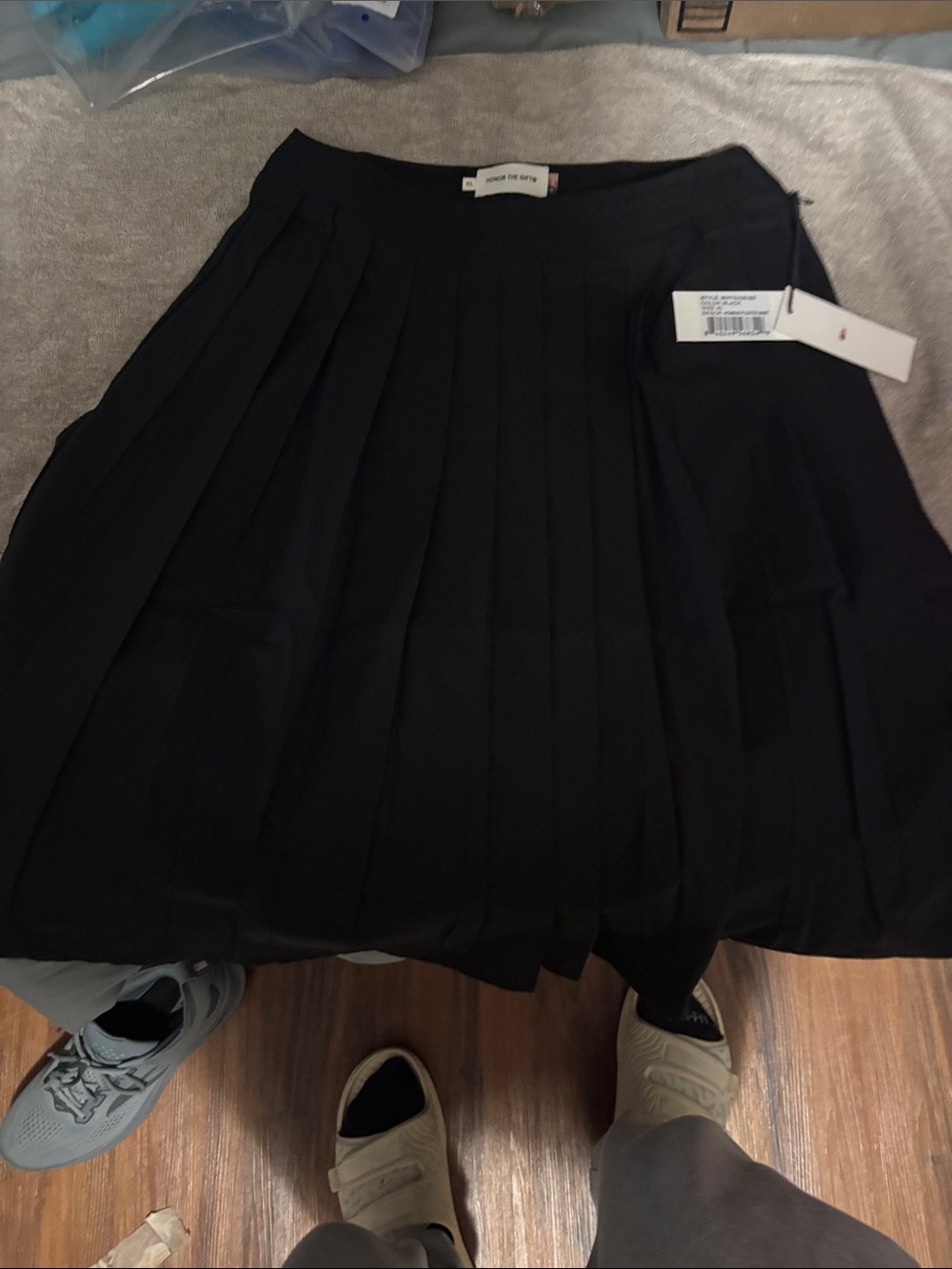 Pleated Black Women’s Skirt Honor the gift
